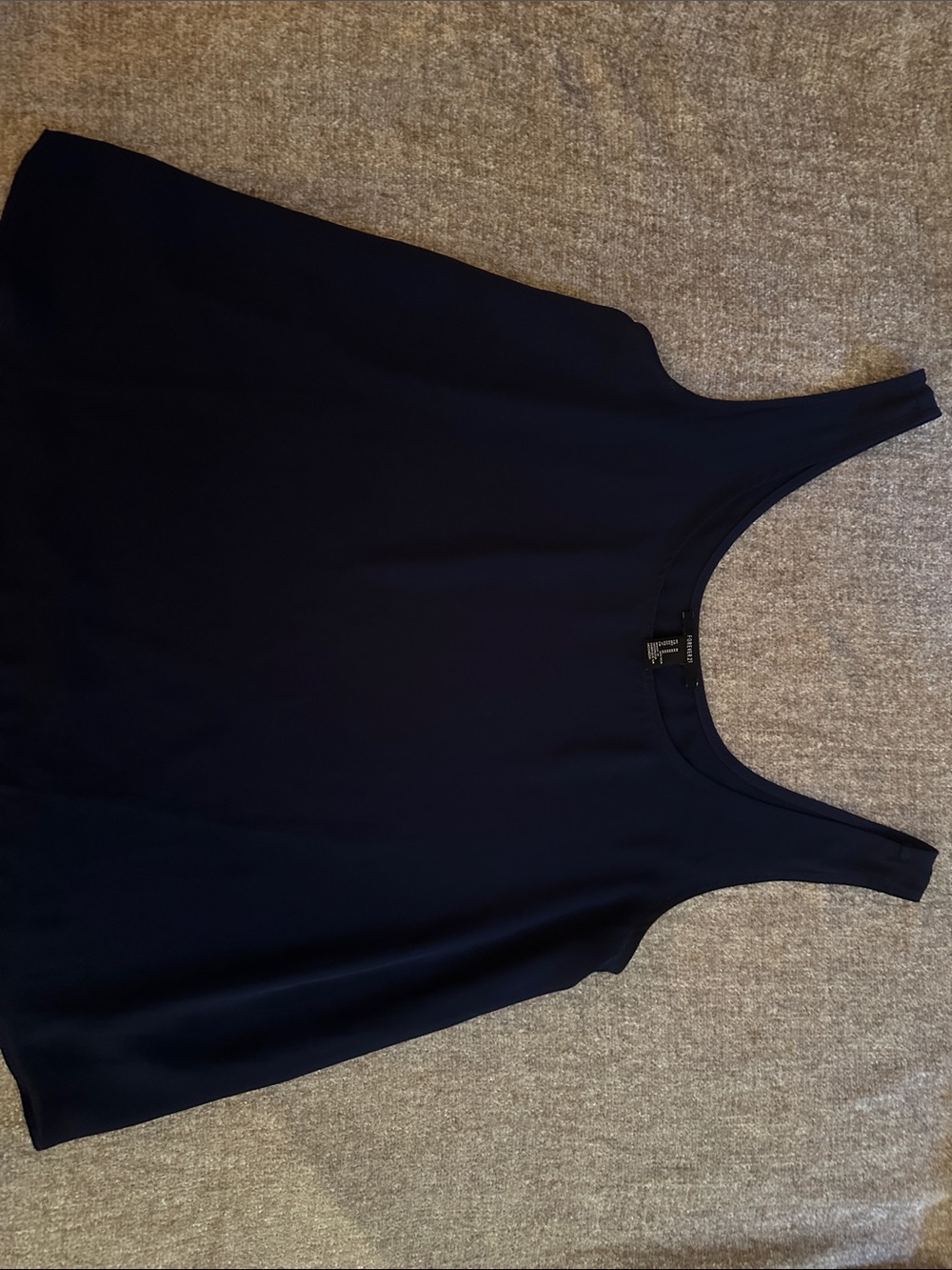 Forever 21 Navy Scoop Neck Tank Top